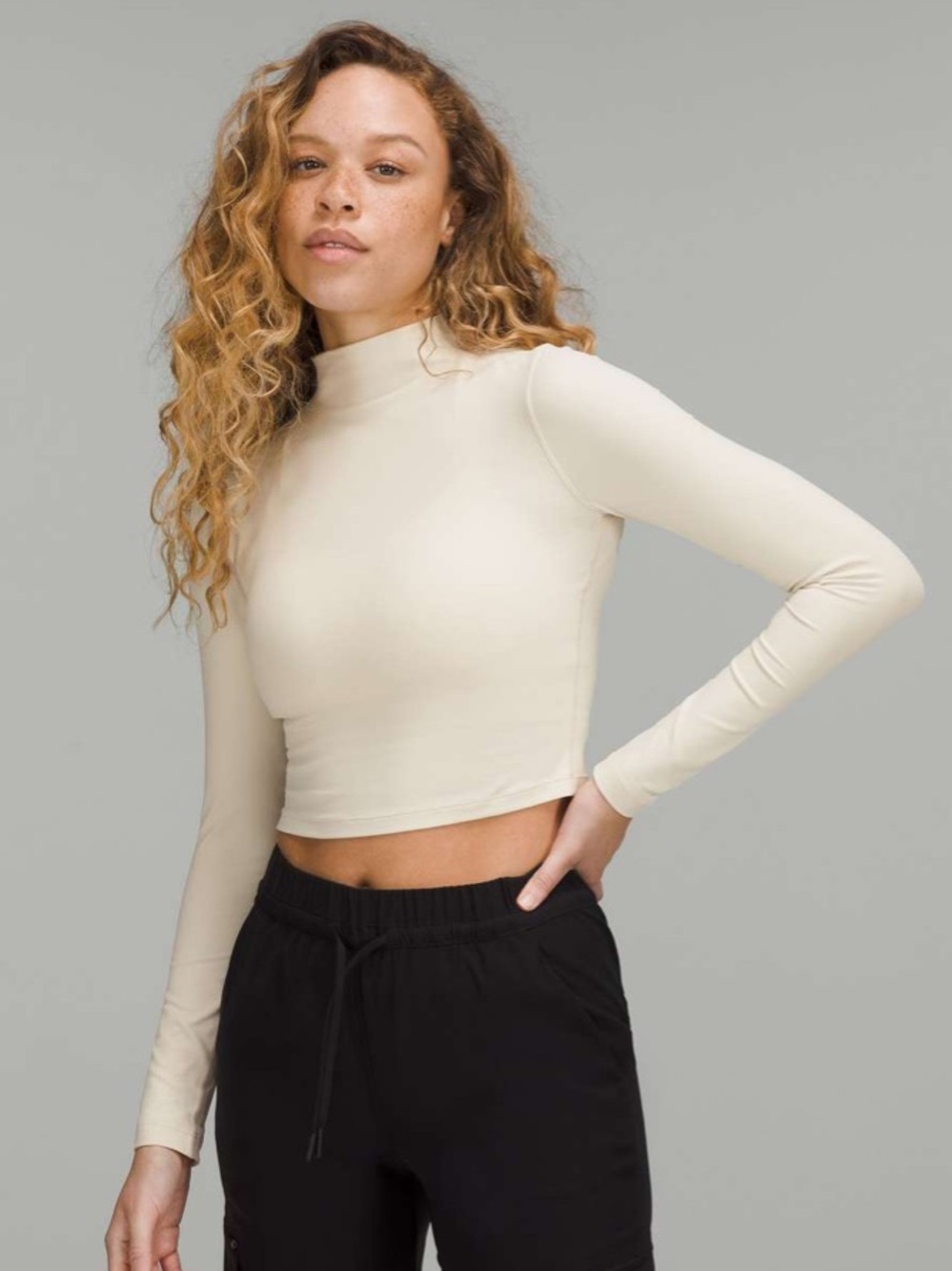 Lululemon All Aligned Mock Neck Long Sleeve Shirt